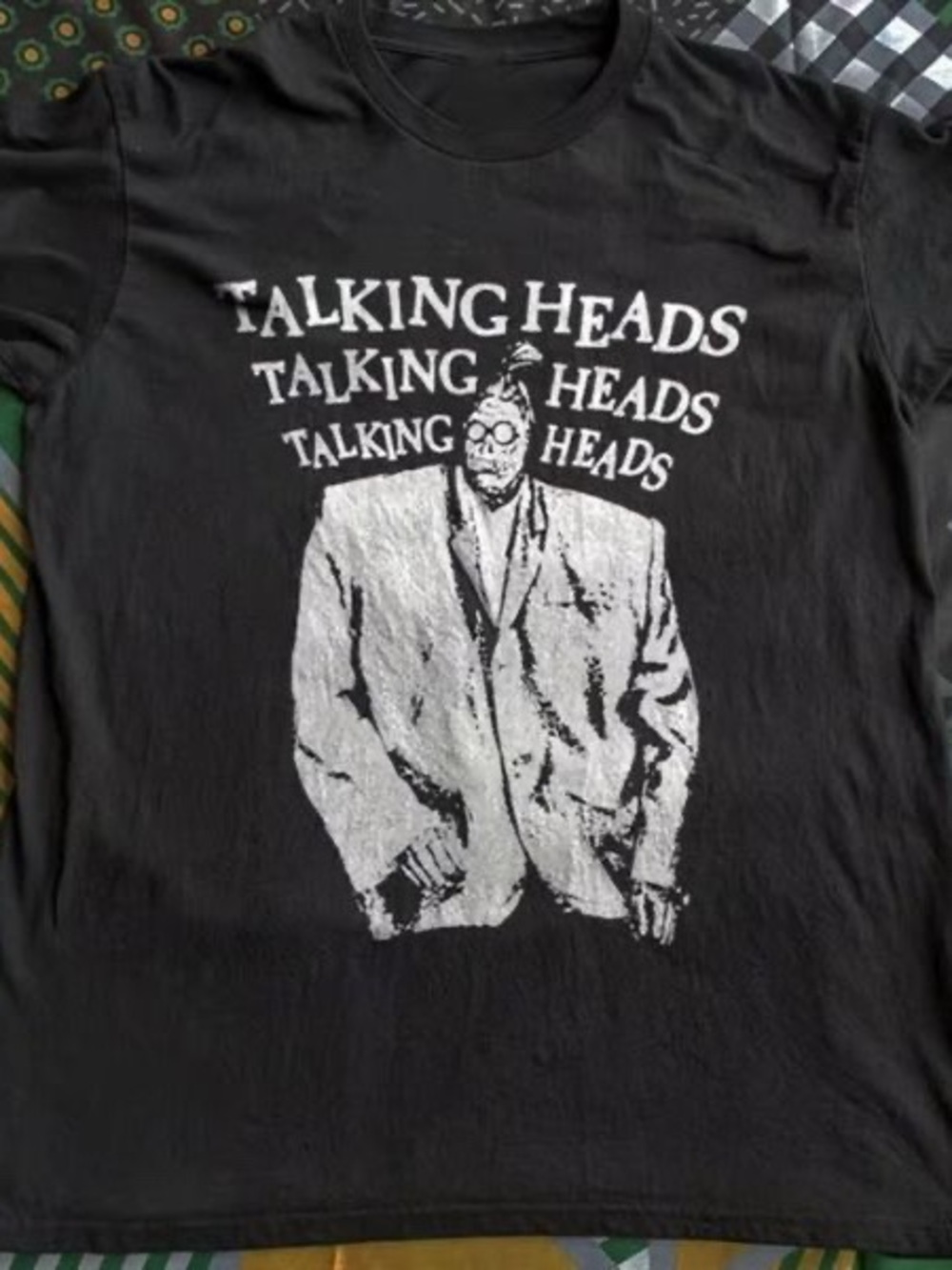 Talking Heads Black Graphic Tee - Band Logo Shirt